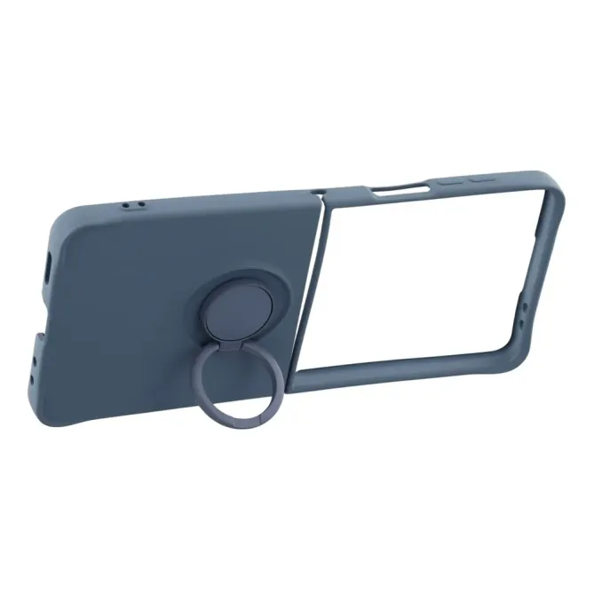 Coque Samsung Galaxy Z Flip7 Silicone Liquide Anneau Support