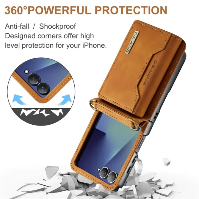 Coque Samsung Galaxy Z Flip 7 Porte-Cartes DG.MING M2