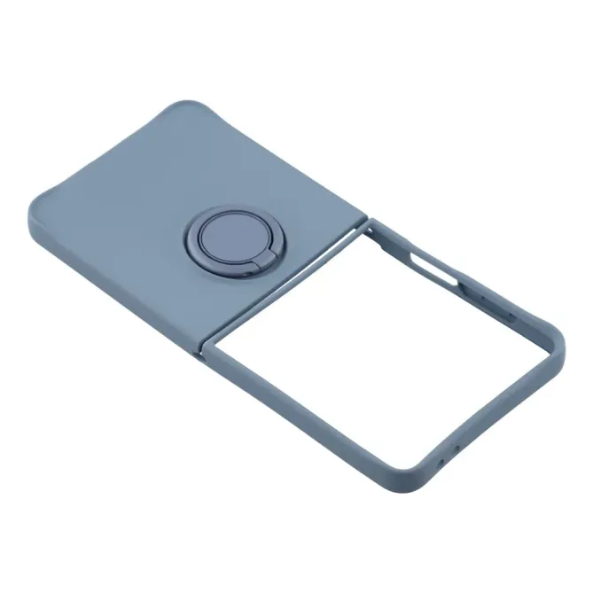 Coque Samsung Galaxy Z Flip7 Silicone Liquide Anneau Support