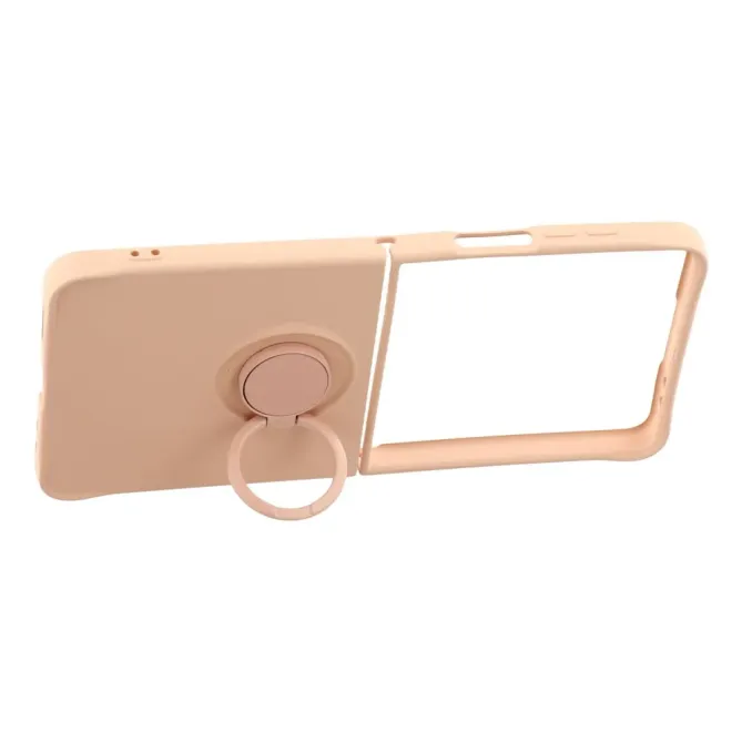Coque Samsung Galaxy Z Flip7 Silicone Liquide Anneau Support