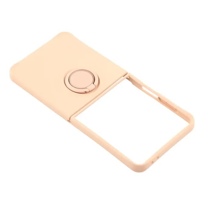 Coque Samsung Galaxy Z Flip7 Silicone Liquide Anneau Support