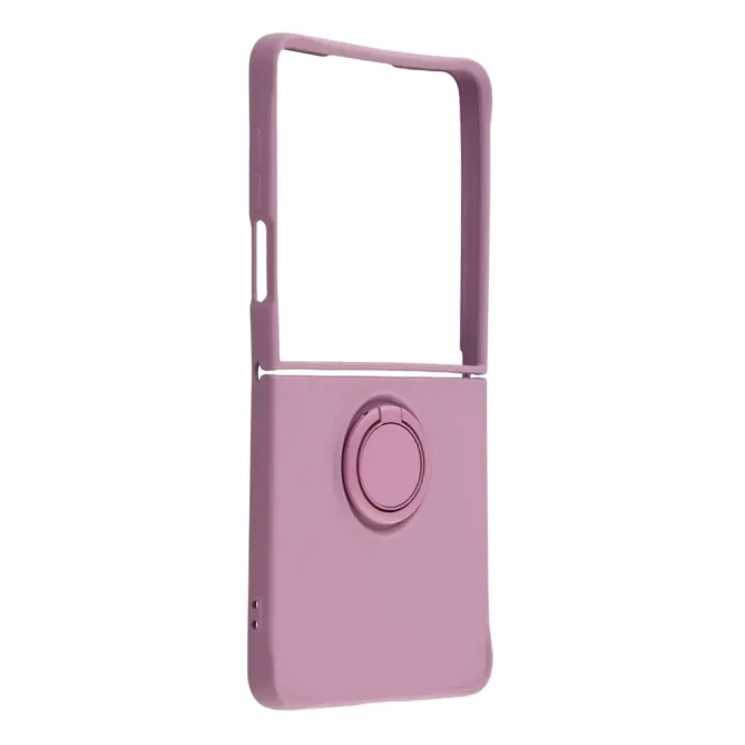 Coque Samsung Galaxy Z Flip7 Silicone Liquide Anneau Support