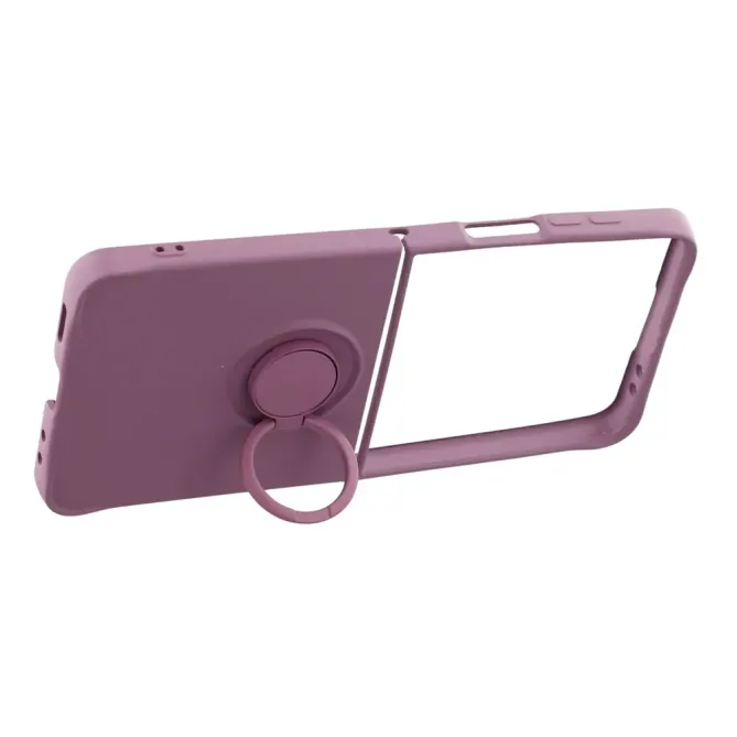 Coque Samsung Galaxy Z Flip7 Silicone Liquide Anneau Support