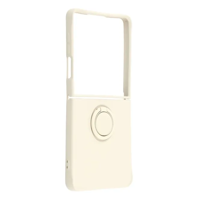 Coque Samsung Galaxy Z Flip7 Silicone Liquide Anneau Support