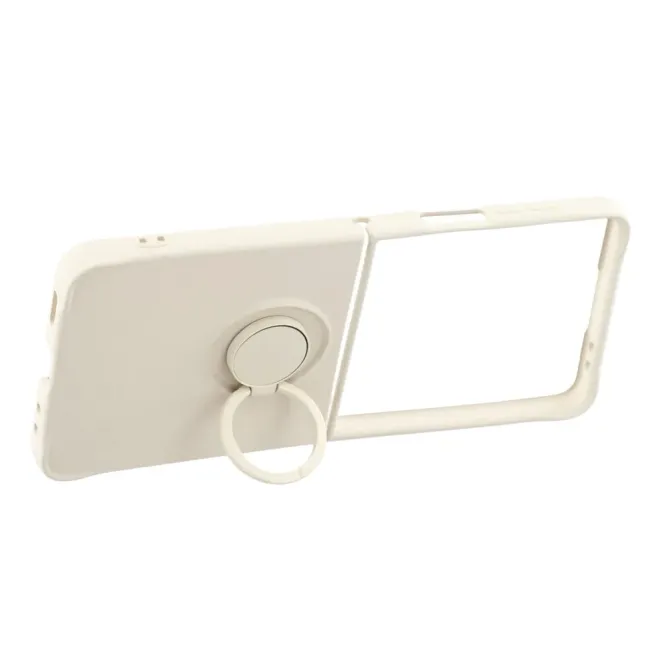Coque Samsung Galaxy Z Flip7 Silicone Liquide Anneau Support