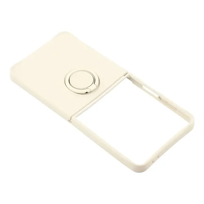 Coque Samsung Galaxy Z Flip7 Silicone Liquide Anneau Support