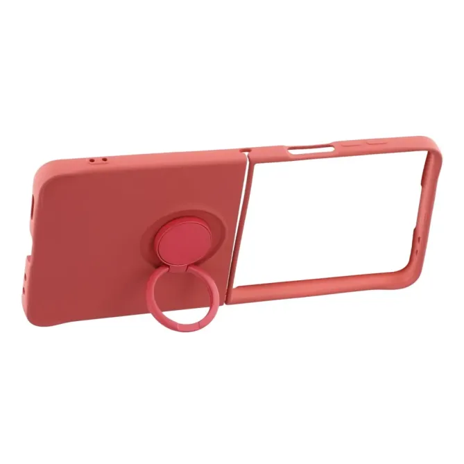 Coque Samsung Galaxy Z Flip7 Silicone Liquide Anneau Support