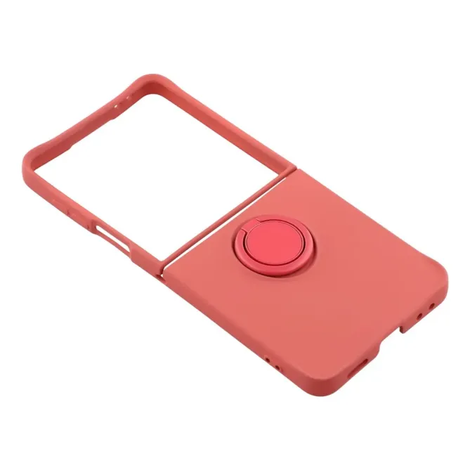 Coque Samsung Galaxy Z Flip7 Silicone Liquide Anneau Support