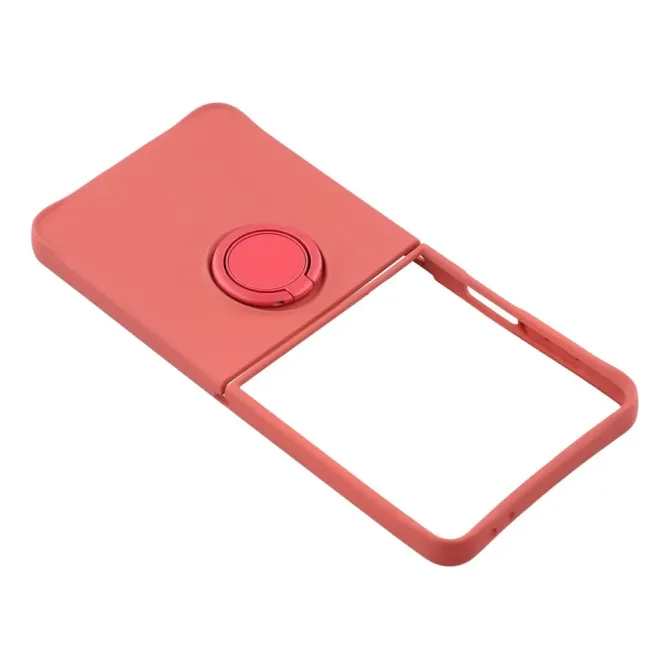 Coque Samsung Galaxy Z Flip7 Silicone Liquide Anneau Support