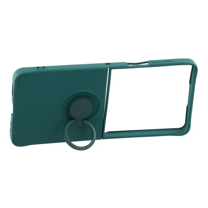 Coque Samsung Galaxy Z Flip7 Silicone Liquide Anneau Support