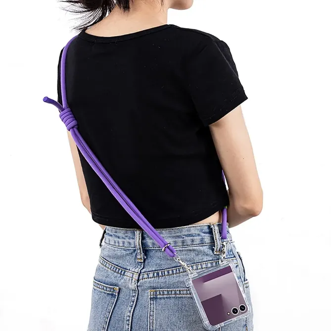 Coque Samsung Galaxy Z Flip 7 Airbag Charnière Dragonne