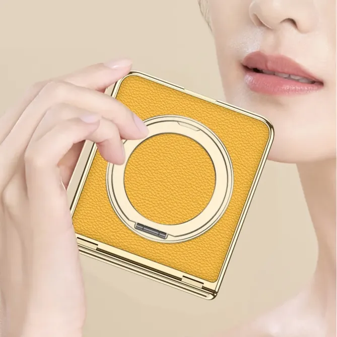 Coque Samsung Galaxy Z Flip 7 Magnétique avec Charnière Effet Cuir