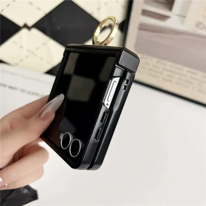 Coque Samsung Galaxy Z Flip 7 Anneau Tissé Support