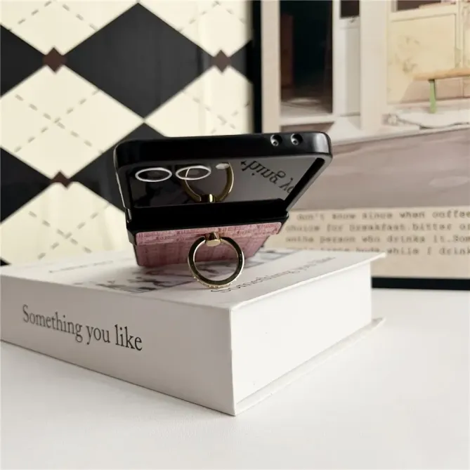 Coque Samsung Galaxy Z Flip 7 Anneau Tissé Support