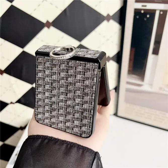 Coque Samsung Galaxy Z Flip 7 Anneau Tissé Support
