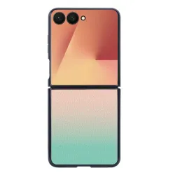 Coque Samsung Galaxy Z Flip 7 Dégradé Texture Cuir