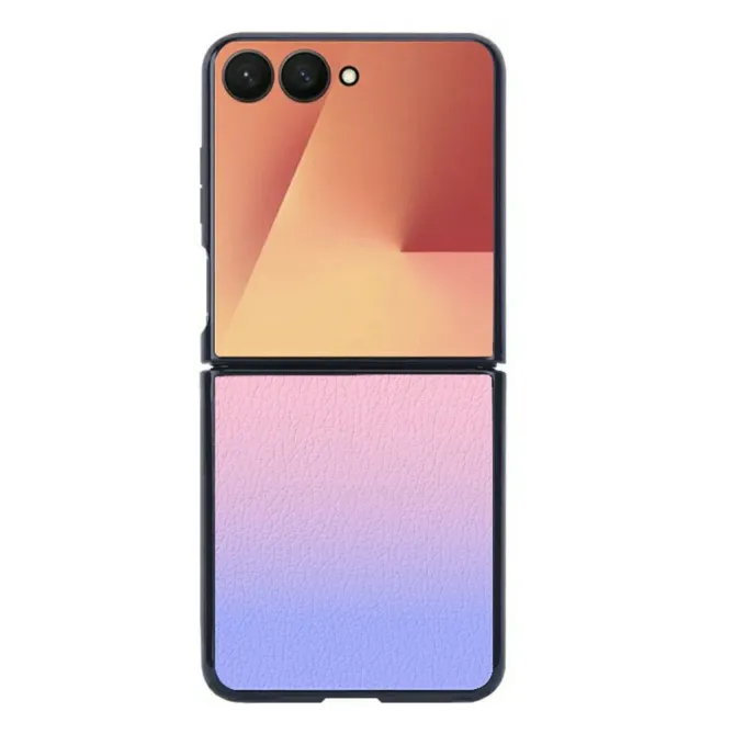 Coque Samsung Galaxy Z Flip 7 Dégradé Texture Cuir