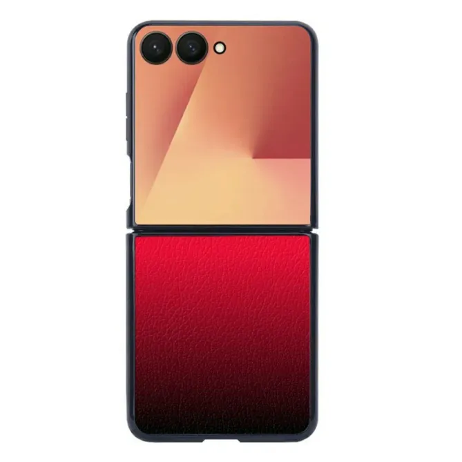 Coque Samsung Galaxy Z Flip 7 Dégradé Texture Cuir