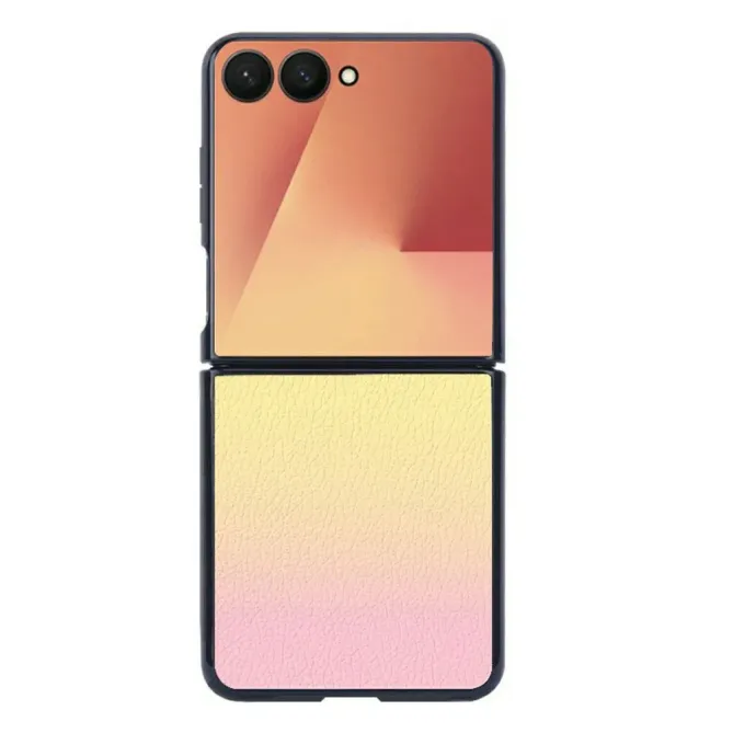 Coque Samsung Galaxy Z Flip 7 Dégradé Texture Cuir