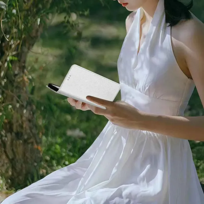 Housse Samsung Galaxy A57 Texture Soie Portefeuille