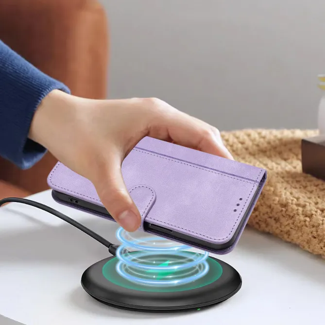 Housse Samsung Galaxy A57 Texture Cuir Rétro avec Dragonne