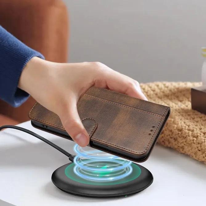 Housse Samsung Galaxy A57 Texture Cuir Rétro avec Dragonne