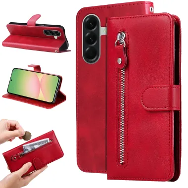 Housse Samsung Galaxy A57 Simili Cuir Portefeuille Zippé