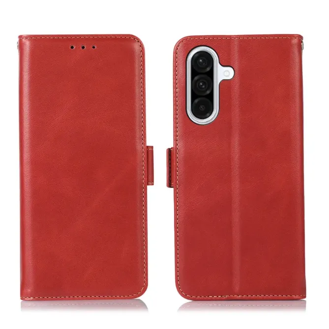 Housse Samsung Galaxy A57 Cuir Véritable RFID Porte-Cartes