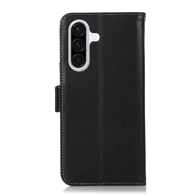Housse Samsung Galaxy A57 Cuir Véritable RFID Porte-Cartes