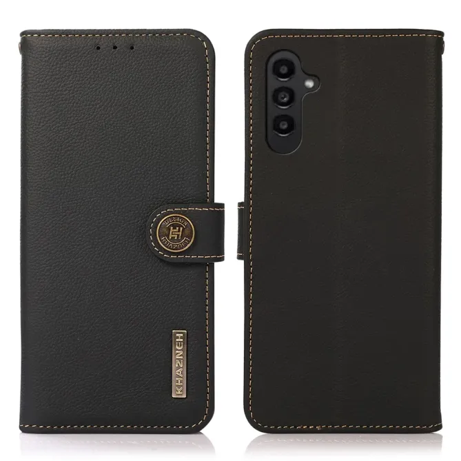 Housse Samsung Galaxy A57 Cuir Véritable RFID Porte-Cartes