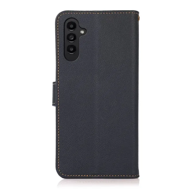 Housse Samsung Galaxy A57 Cuir Véritable RFID Porte-Cartes