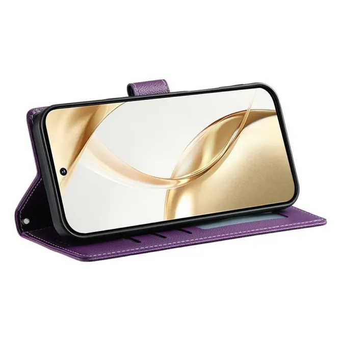 Housse Samsung Galaxy A57 Cuir Texture Grainée avec Lanière