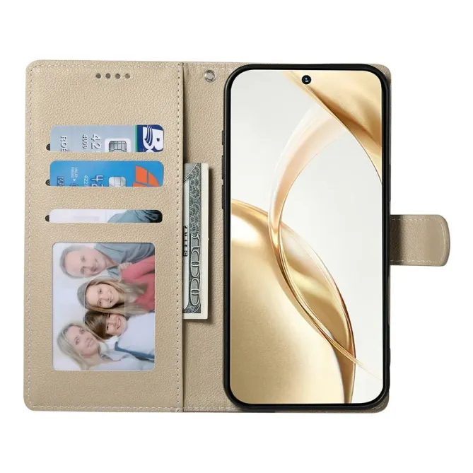 Housse Samsung Galaxy A57 Cuir Texture Grainée avec Lanière