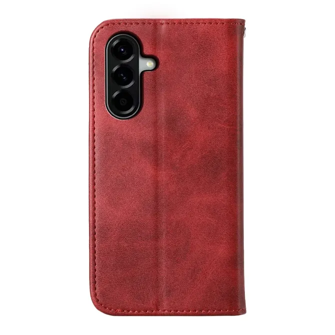 Housse Samsung Galaxy A57 Aspect Cuir Lisse au Design Géométrique