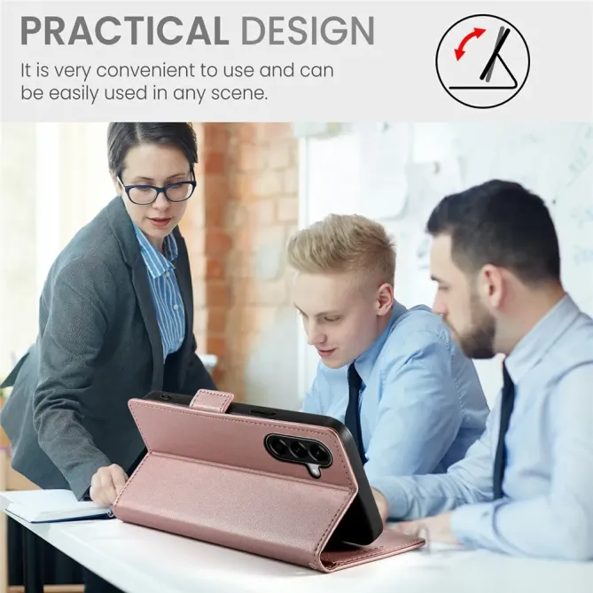 Housse Samsung Galaxy A57 Cuir Multi-emplacements avec Support