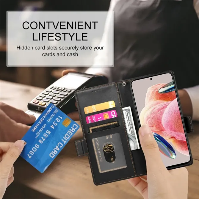 Housse Samsung Galaxy A57 Cuir Multi-emplacements avec Support