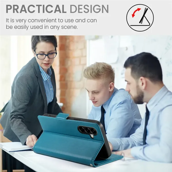 Housse Samsung Galaxy A57 Cuir Multi-emplacements avec Support