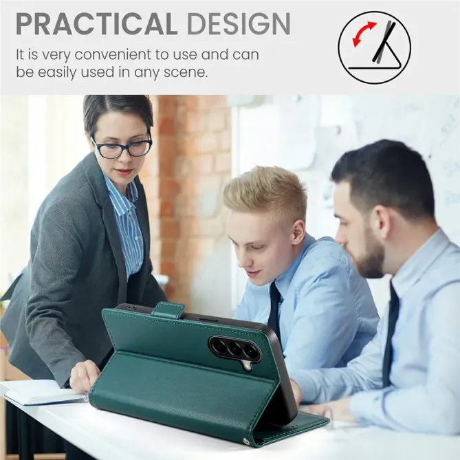 Housse Samsung Galaxy A57 Cuir Multi-emplacements avec Support