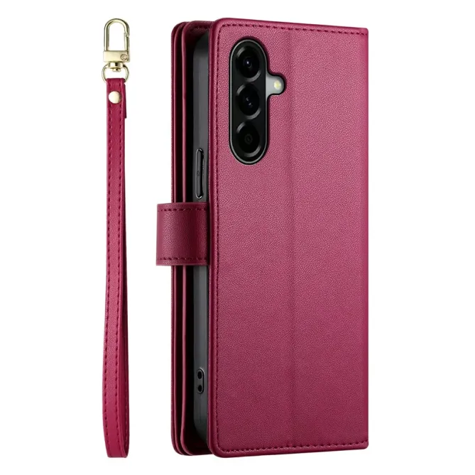 Housse Samsung Galaxy A57 Porte-Cartes Zippé avec Dragonne