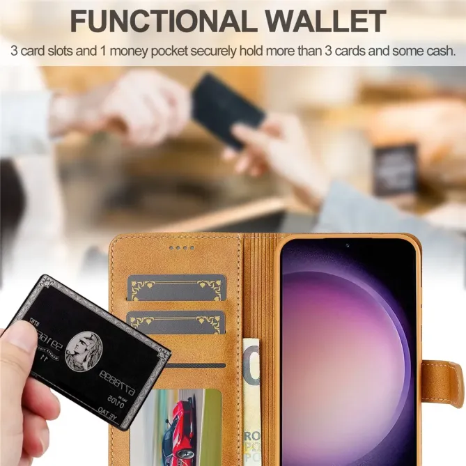 Housse Samsung Galaxy A57 LC.IMEEKE Simili Cuir