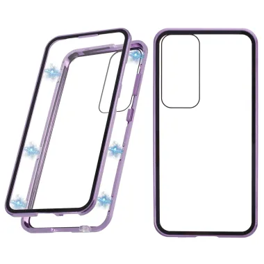 Coque Samsung Galaxy A57 Magnétique Double Verre Cadre Métal