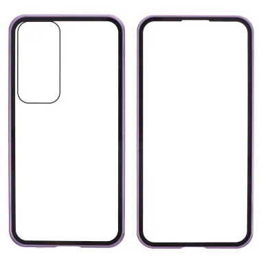 Coque Samsung Galaxy A57 Magnétique Double Verre Cadre Métal