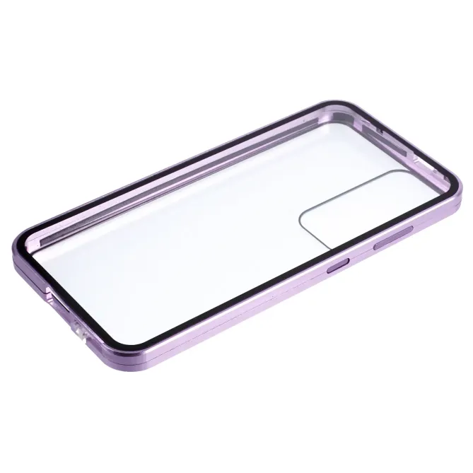 Coque Samsung Galaxy A57 Magnétique Double Verre Cadre Métal