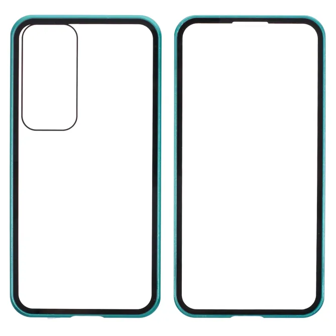 Coque Samsung Galaxy A57 Magnétique Double Verre Cadre Métal