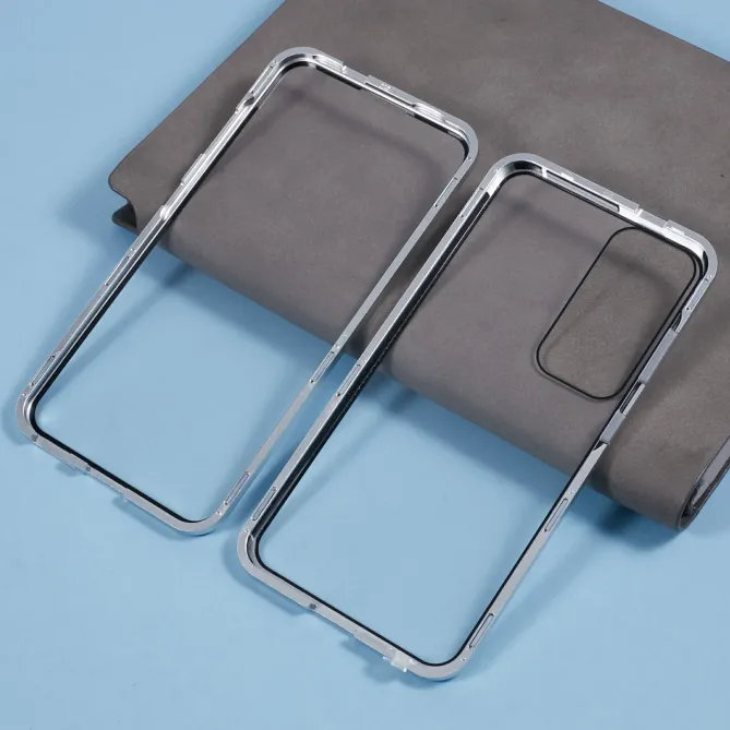 Coque Samsung Galaxy A57 Magnétique Double Verre Cadre Métal