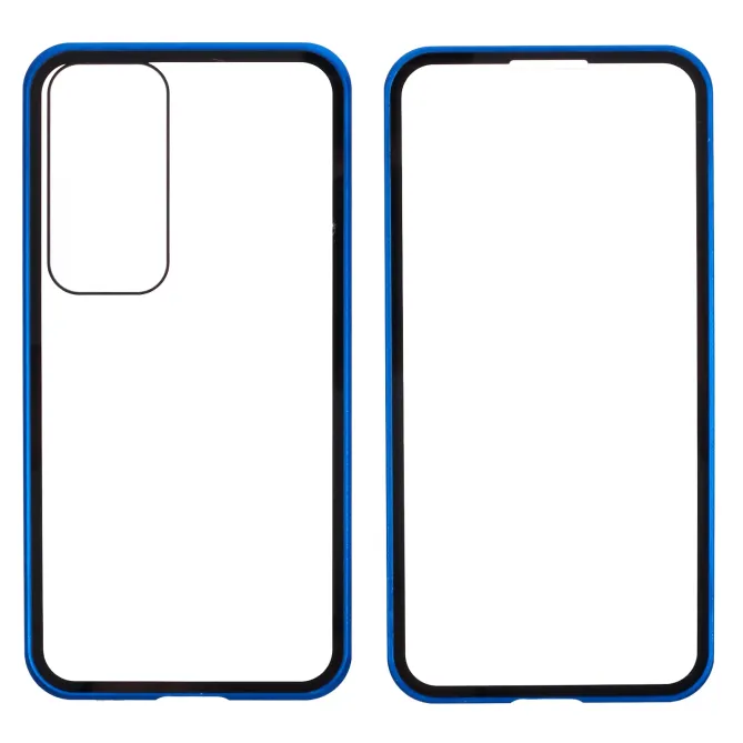 Coque Samsung Galaxy A57 Magnétique Double Verre Cadre Métal