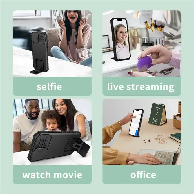 Coque Samsung Galaxy A57 Cache Caméra avec Support ELVA