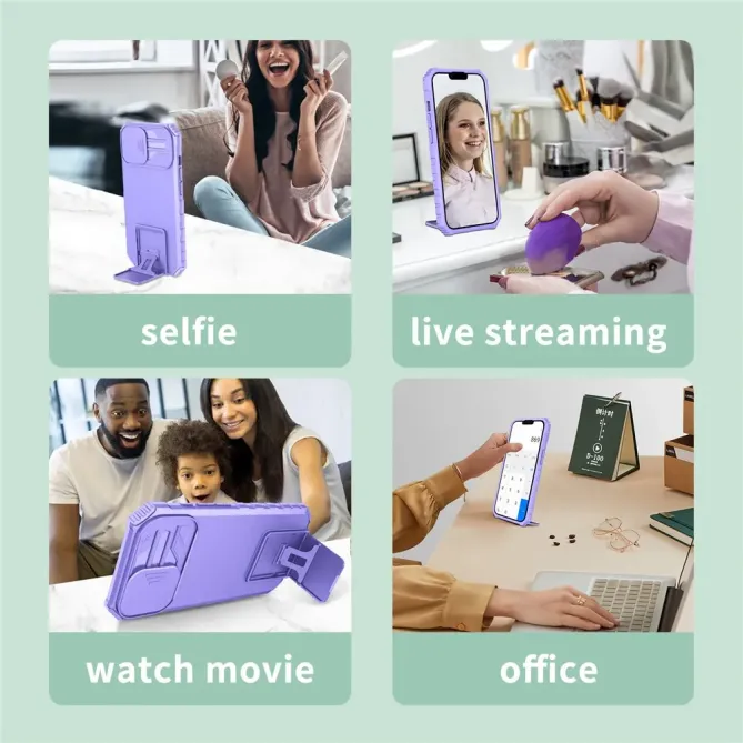 Coque Samsung Galaxy A57 Cache Caméra avec Support ELVA