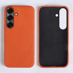 Coque Samsung Galaxy A57 TORO Cuir Véritable Grainé Magnétique