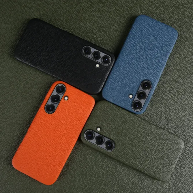 Coque Samsung Galaxy A57 TORO Cuir Véritable Grainé Magnétique